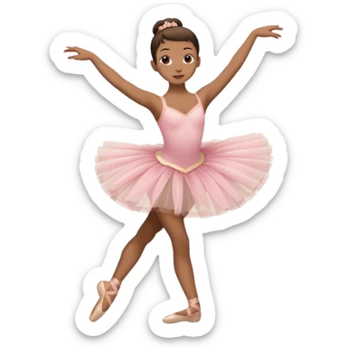 full body balet with tutu sticker