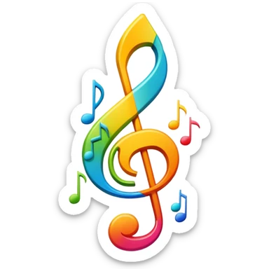 Question mark with musical notes for 'What Do You Mean' song sticker