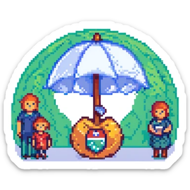 life insurance concept sticker