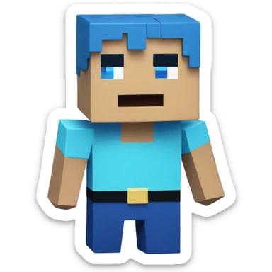 Steve from Minecraft sticker