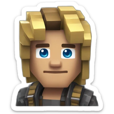 fortnite fusioné avec minecraft sticker