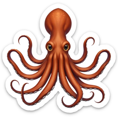 Giant Squid – Huge squid with long curling arms sticker