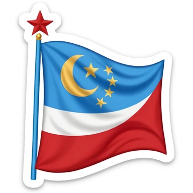 east turkistan flag sticker