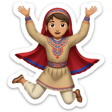 Jump armenian sticker