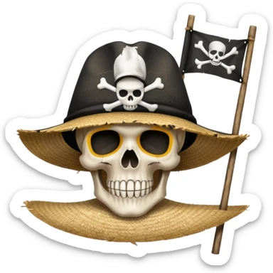 can u put the flag of the straw hats crew from one piece sticker