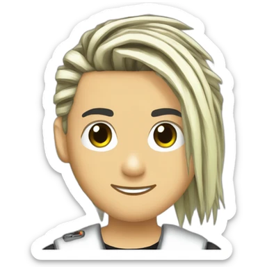 Bill Kaulitz Tokio hotel 2000s sticker