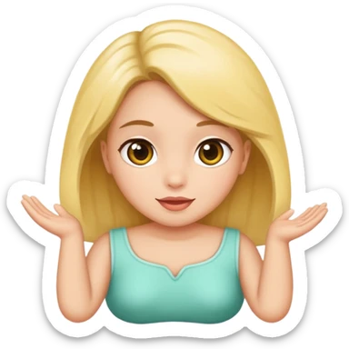 Um bebê loiras com asas sticker