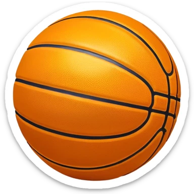 shiny golden basketball with orange seams, metallic gold material, reflective surface sticker