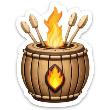 SHAMAN DRUM FIRE sticker