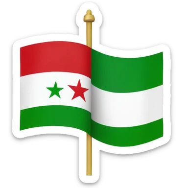 syrian new flag (green) sticker