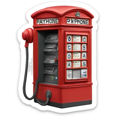 london payphone sticker