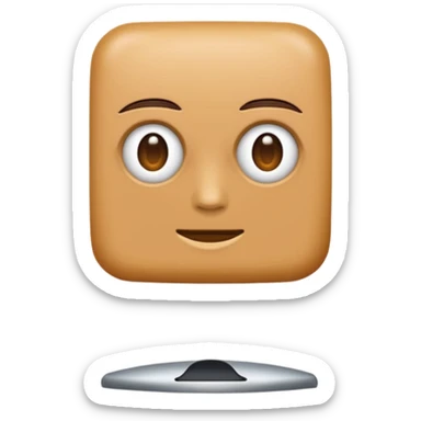 haceme un sprunki con cuerpo cuadrado  fino sticker