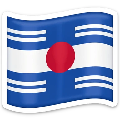 Make a emoji flag of tokushima (district of Japan) sticker