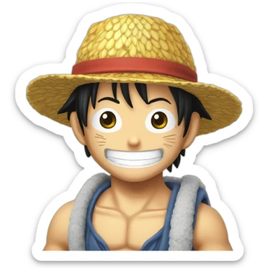 Luffy qui échange de corps avec Nami sticker