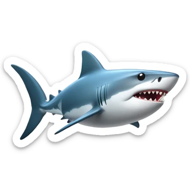 requin avec un chapeau haute forme sticker