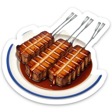 grilling rib ticklers sticker