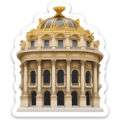 Palais Garnier of Paris sticker