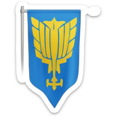 Ukrainian Insurgent Army flag sticker