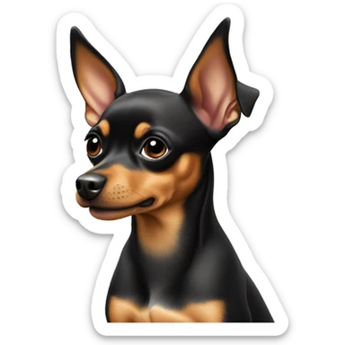 Miniature pinscher chihuahua mix sticker