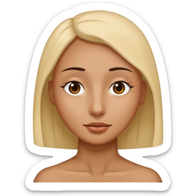 sugeneruok moters galva be akiu ir burnos be noses ir plauku sticker