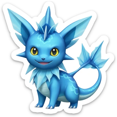 Amaura-Gible-Vaporeon-Pokémon (full body) sticker