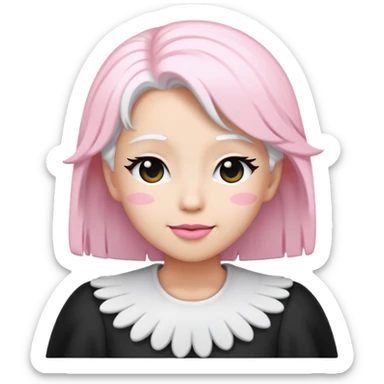 Angel Dust from Hazbin Hotel winking, emoji style sticker