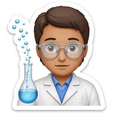 Scientist, testing water samples sticker