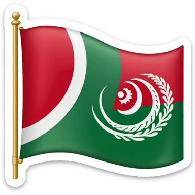 Chechen flag sticker