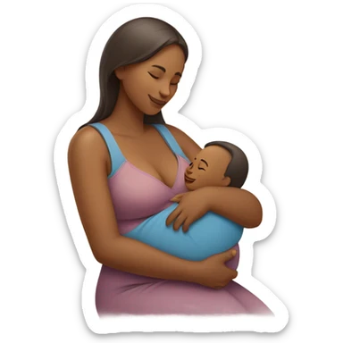 Mother breastfeeding  sticker