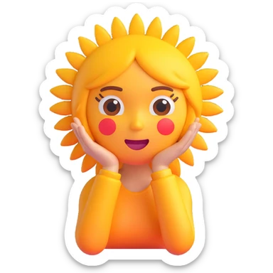 girl, sun is blazing, rest is boring emoji 18.1 sticker