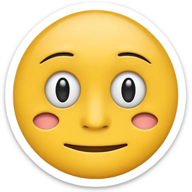 flat vector yellow emoji face #FFCC4D, circular, no nose or eyebrows, eyes are two horizontal lines, mouth is a thick black X for silence, minimal, clean, standard emoji style, no gradients or shadows, transparent background sticker