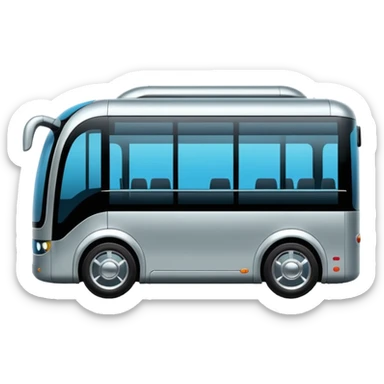 luxury future self driving bus auto vehicle sticker
