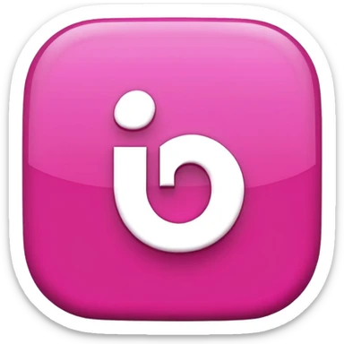pink 3d Pinterest logo sticker