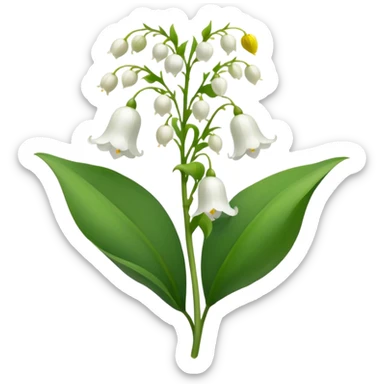 lily of the velly sticker
