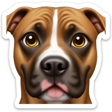 Dog Pitt bull and verons eyes  sticker