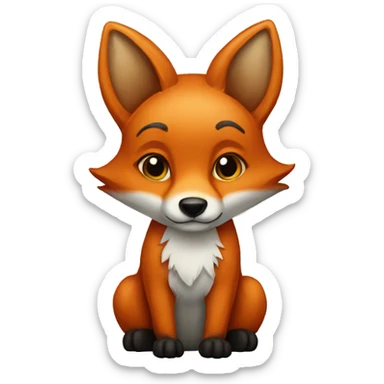 Fox sticker