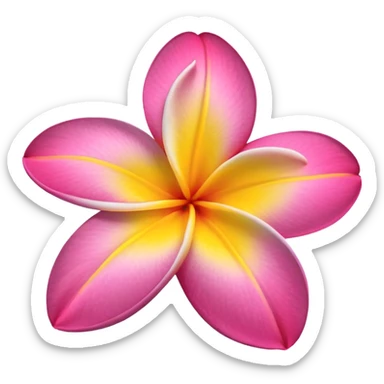 Plumeria sticker