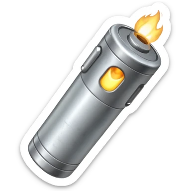battery torch  sticker