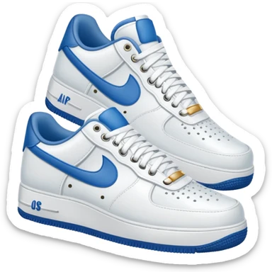 make a genmoji for a pair of white air force shoes. Fully white and no logo sticker