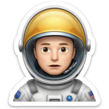 Elon Musk in the space: Angry sticker