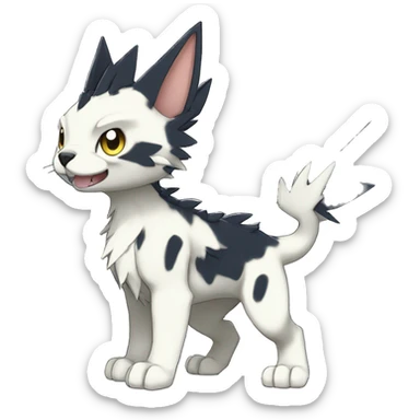 cute cool edgy beautiful Digimon-Fakemon-animal full body sticker