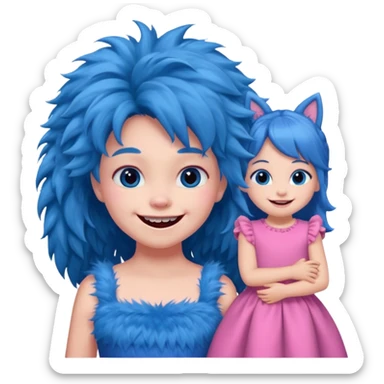 Sullivan monster with small girl sticker