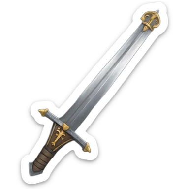 Crusader sword sticker