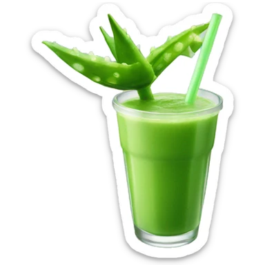 Aloe Vera Smoothie at a Beach Cafe sticker