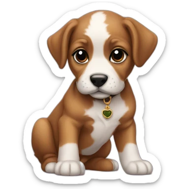 royal bourbon puppy sticker