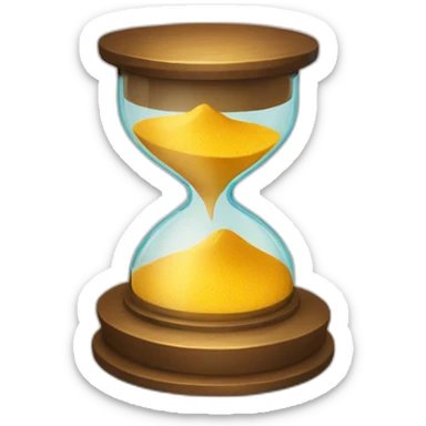 magic sandglass sticker