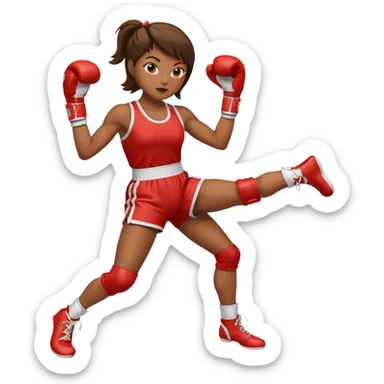 womanthai boxing wear boxing suit hit click high legs sticker