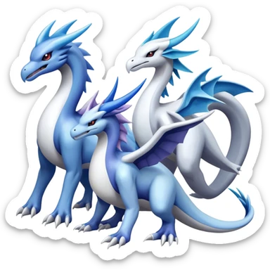 Combination lugia dialga suicune sticker