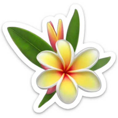 plumeria ai sticker