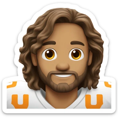 Jesus at a ut vols football game sticker